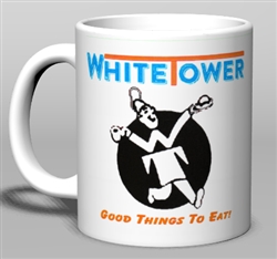 Vintage White Tower Ceramic Mug from www.retrophilly.com