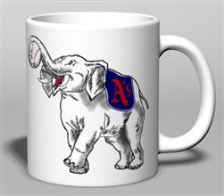 Vintage Philadelphia A's Logo Ceramic Mug from www.retrophilly.com