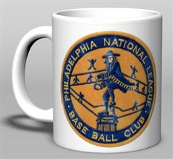 Vintage 1938 Phillies Logo Ceramic Mug from www.retrophilly.com