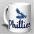 Vintage 1944 Phillies Blue Jays Ceramic Mug from www.retrophilly.com
