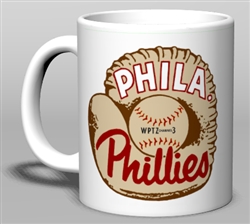 Vintage 1950s Phillies WPTZ Ceramic Mug from www.retrophilly.com