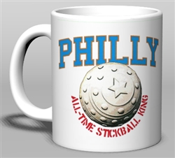 Vintage Philly Stickball King Ceramic Mug from www.retrophilly.com