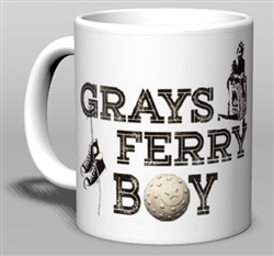 Vintage Grays Ferry Boy Ceramic Mug from www.retrophilly.com