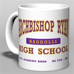 Philadelphia Archbishop Ryan High Old School Mug from www.retrophilly.com