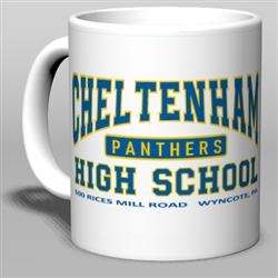 Cheltenham High Old School Ceramic Mug from www.retrophilly.com