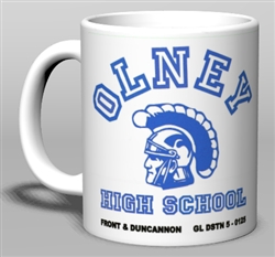 Philadelphia Olney High Old School Mug from www.retrophilly.com