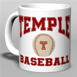 Vintage Temple Baseball Old School Ceramic Mug from www.retrophilly.com