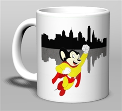 Vintage Mighty Mouse Saves Philly Ceramic Mug from www.retrophilly.com