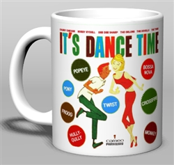 Vintage Cameo Parkway Dance Party Ceramic Mug from www.retrophilly.com