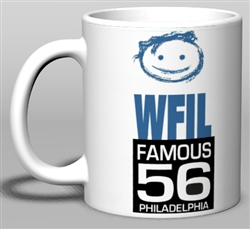 Vintage WFIL Famous 56 Ceramic Mug from www.retrophilly.com