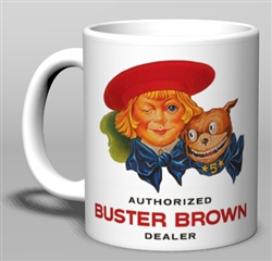 Vintage Buster Brown Ceramic Mug from www.retrophilly.com