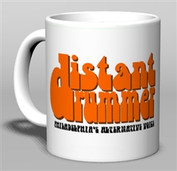 Vintage Distant Drummer Ceramic Mug from www.retrophilly.com