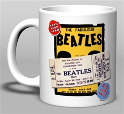 Vintage Atlantic City Beatles 1964 Ceramic Mug from www.retrophilly.com