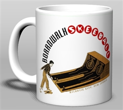 Vintage Atlantic City Skeeball Ceramic Mug from www.retrophilly.com