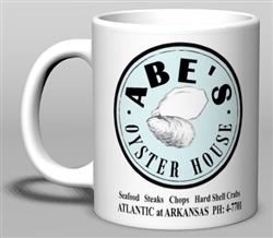 Vintage Abe's Oyster House Atlantic City Ceramic Mug from www.retrophilly.com