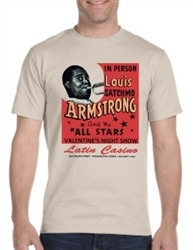 Vintage Louis Armstrong Latin Casino Sale Tee Sm