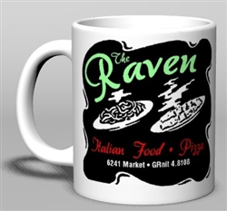 Sale!  Vintage Raven Restaurant Ceramic Mug from www.retrophilly.com